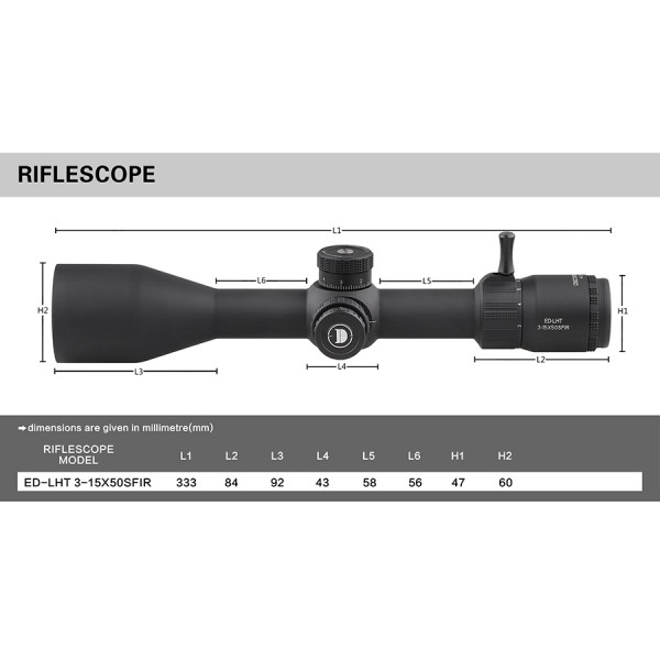 Oптика Discovery Optics ED-LHT 3-15x50SFIR 