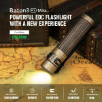 Olight Baton 3 Pro MAX 2500lm. CW - Brass Stonewash