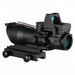 Призматичен прицел Discovery ACOG 4x32 с бързомерец RMR Red Dot