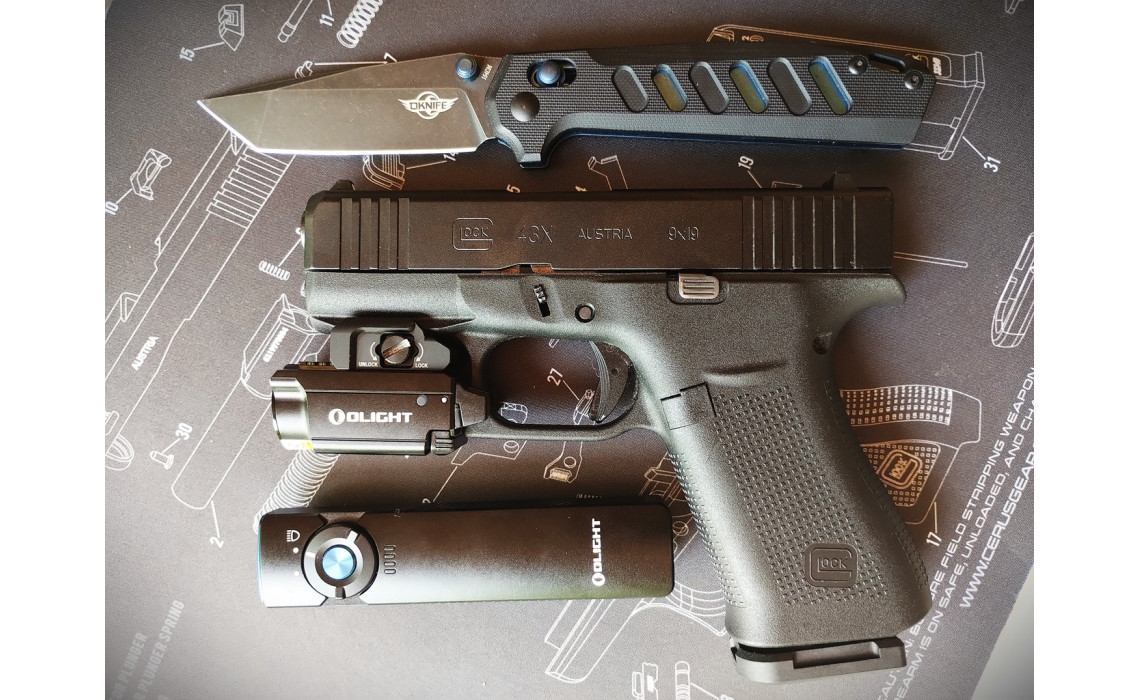 Крепежи за пистолетни фенери Olight за слим моделите Glock43X MOS/Glock 48