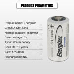 Литиева батерия ENERGIZER Lithium CR123A 3V 1550ma/h