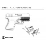 Адаптер с пикатини релса за Glock 26/27 Recover Tactical