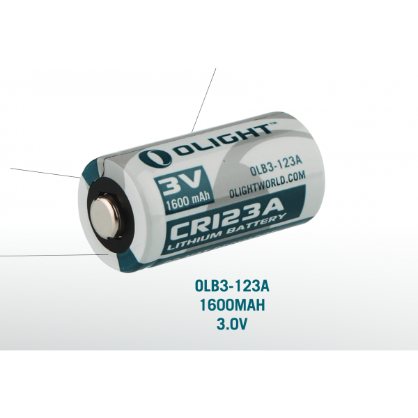 Литиева батерия Olight Cr123A 3V 1600ma/h