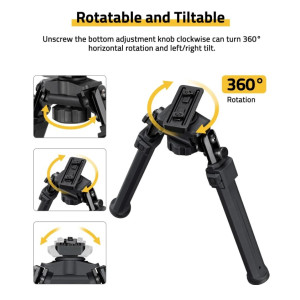 Двунога DO360 - Черна М-Lok