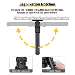 Двунога DO360 - Черна М-Lok