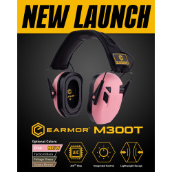 Активни антифони Earmor M300T Bluetooth 5.4 - розови