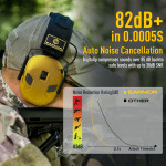 Активни антифони Earmor M300X - военно зелено