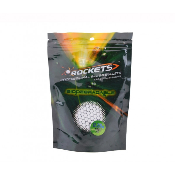 Биоразградими топчета Rockets Professional BIO 0,25g BBs - 0,25kg