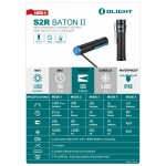 Olight S2R Baton II 1150lm NW Lime Green